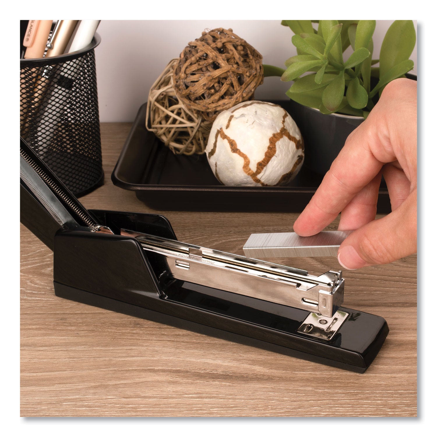 747 Classic Full Strip Stapler, 30-Sheet Capacity, Black