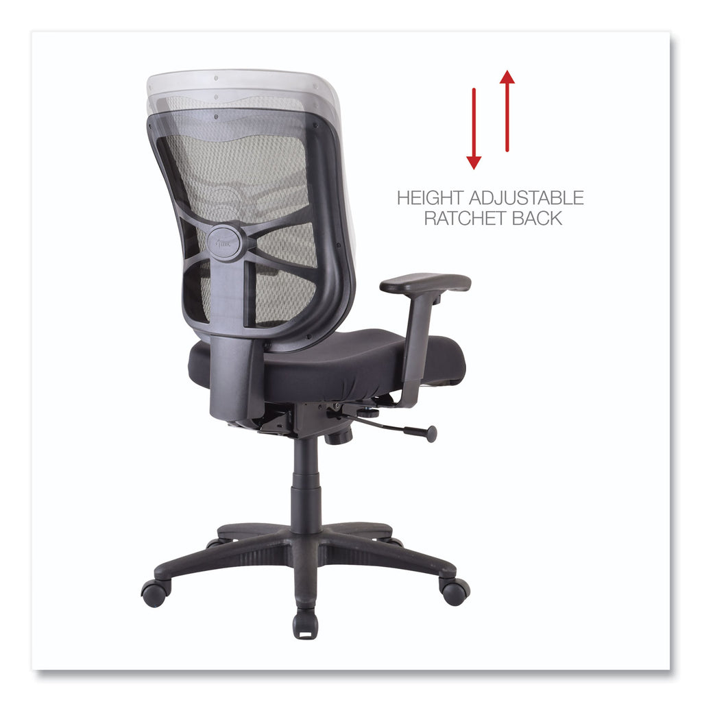 Alera Elusion Series Mesh Mid-Back Swivel/Tilt Chair, Supports Up to 275 lb, 17.9" to 21.8" Seat Height, Black