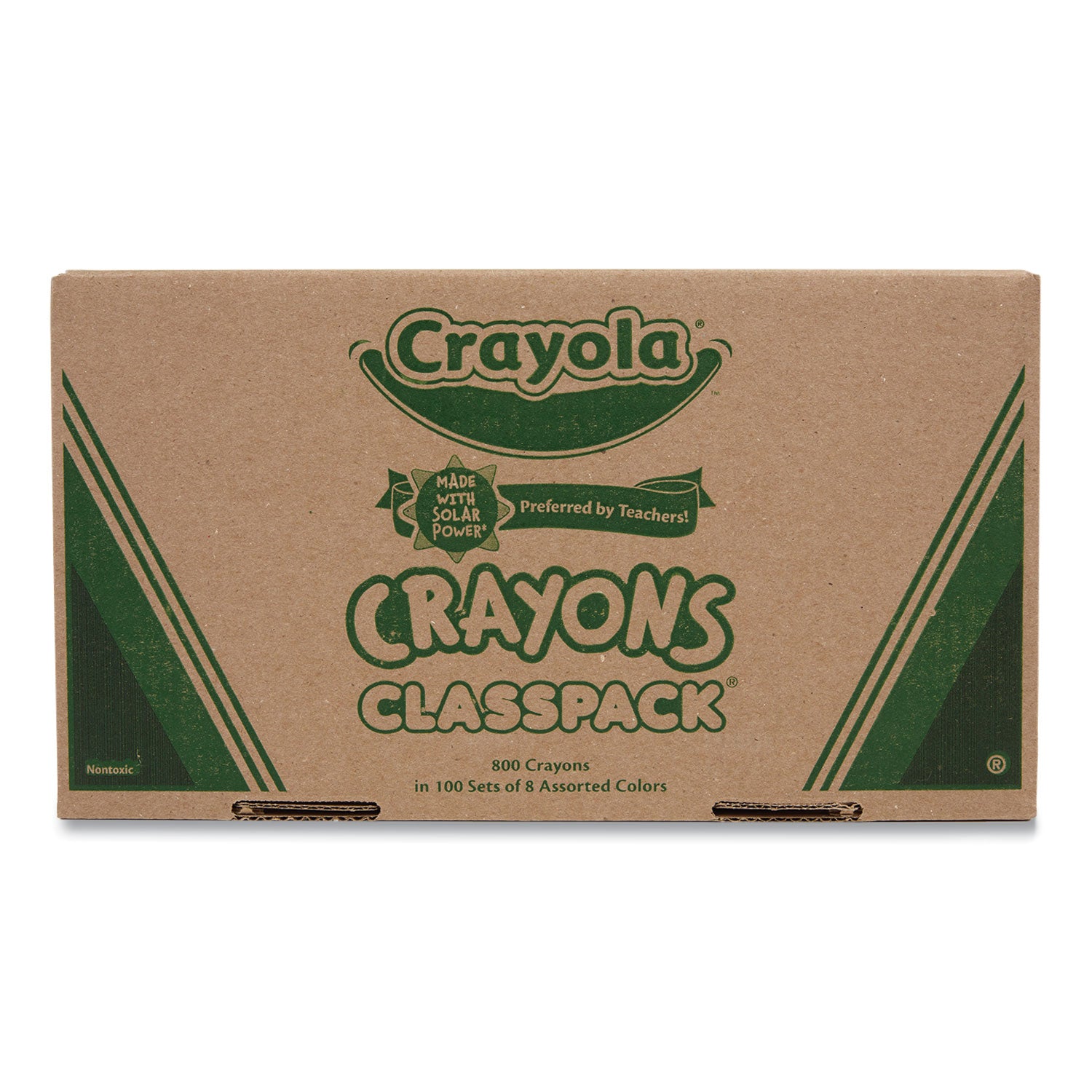 Classpack Regular Crayons, 8 Colors, 800/Box - 