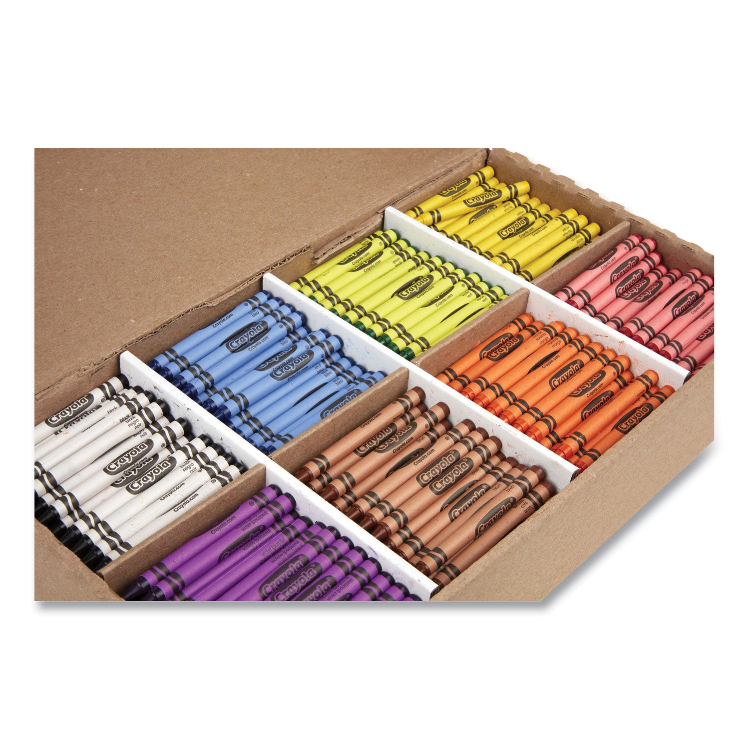 Classpack Regular Crayons, 8 Colors, 800/Box - 