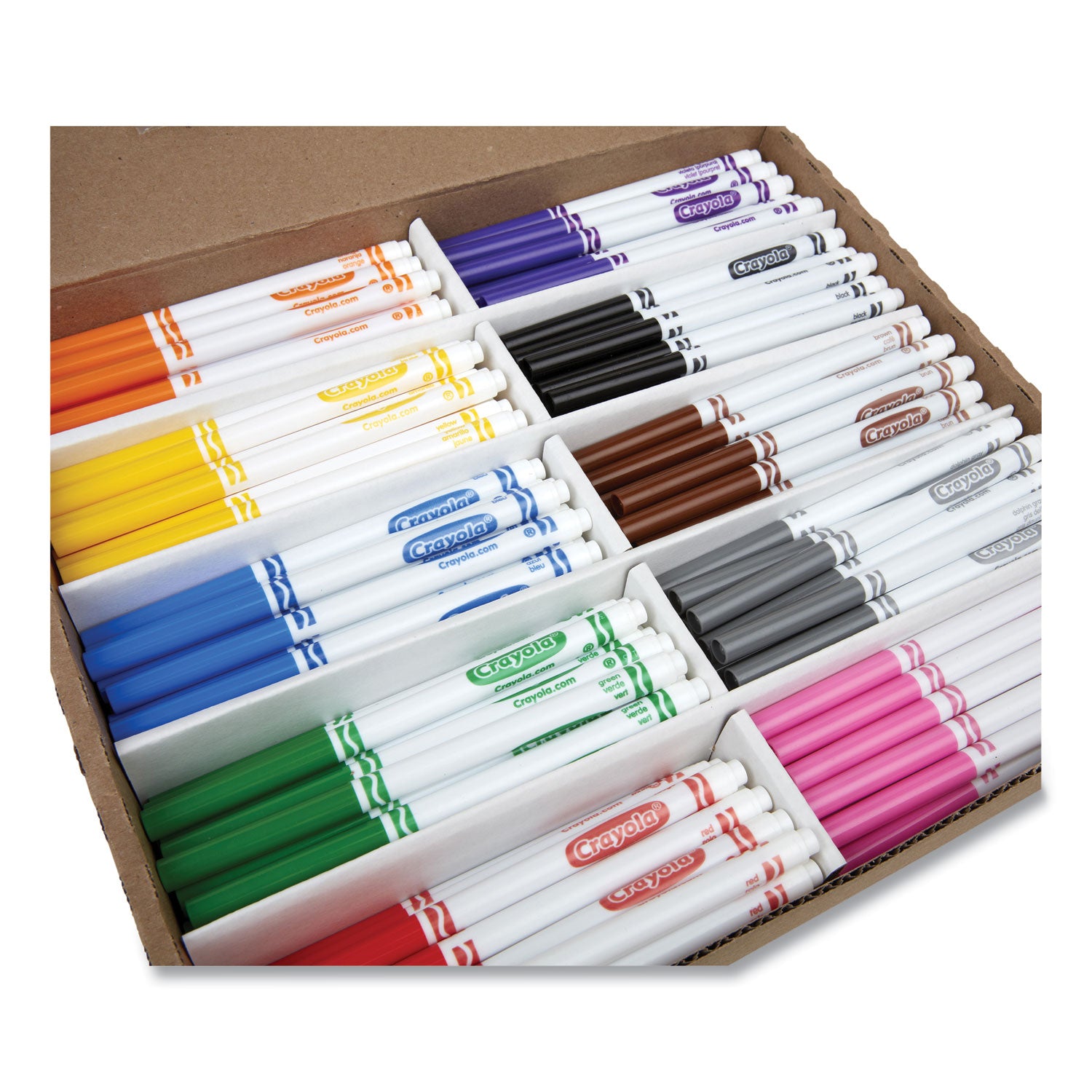 Fine Line 200-Count Classpack Non-Washable Marker, Fine Bullet Tip, Assorted Colors, 200/Box - 4