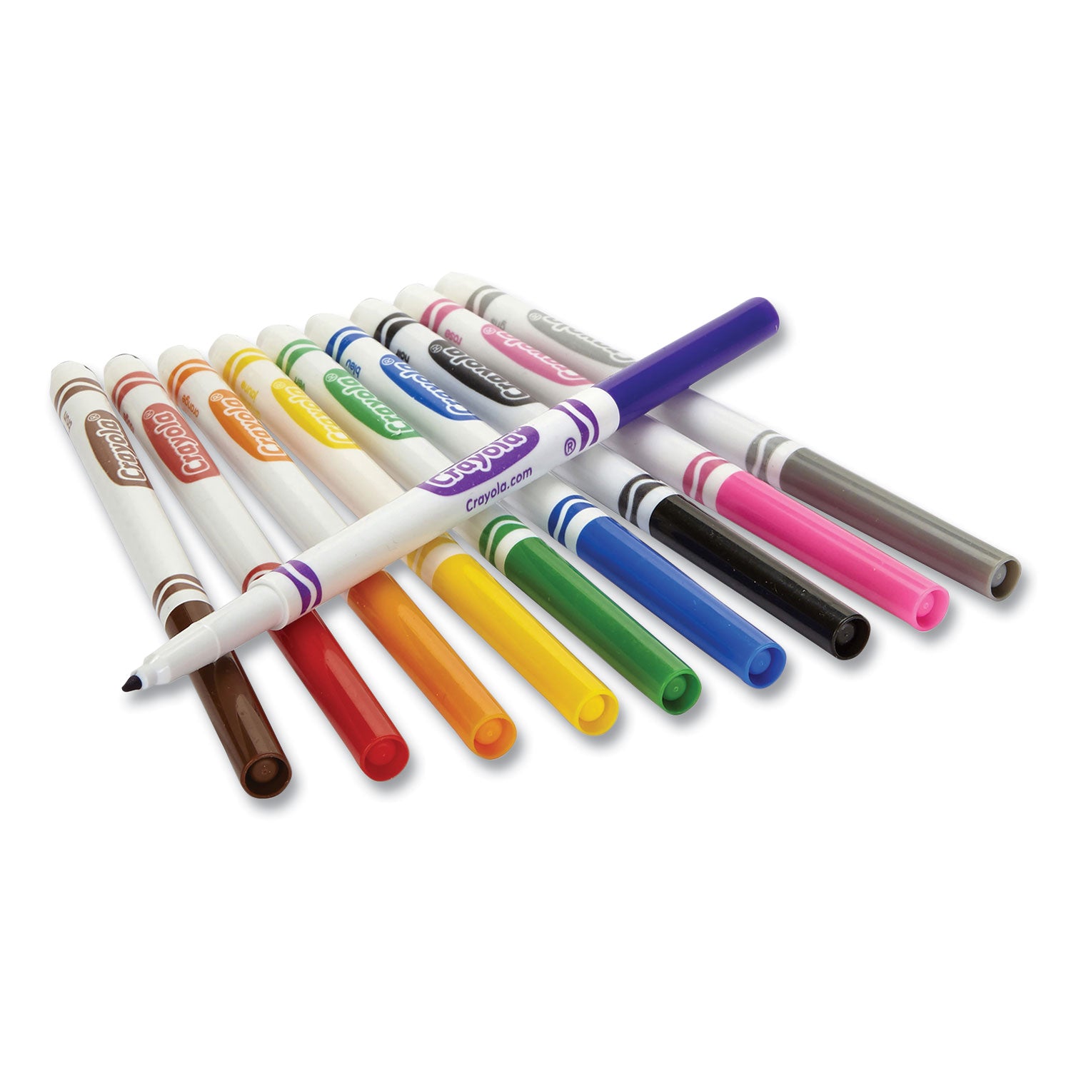 Fine Line 200-Count Classpack Non-Washable Marker, Fine Bullet Tip, Assorted Colors, 200/Box