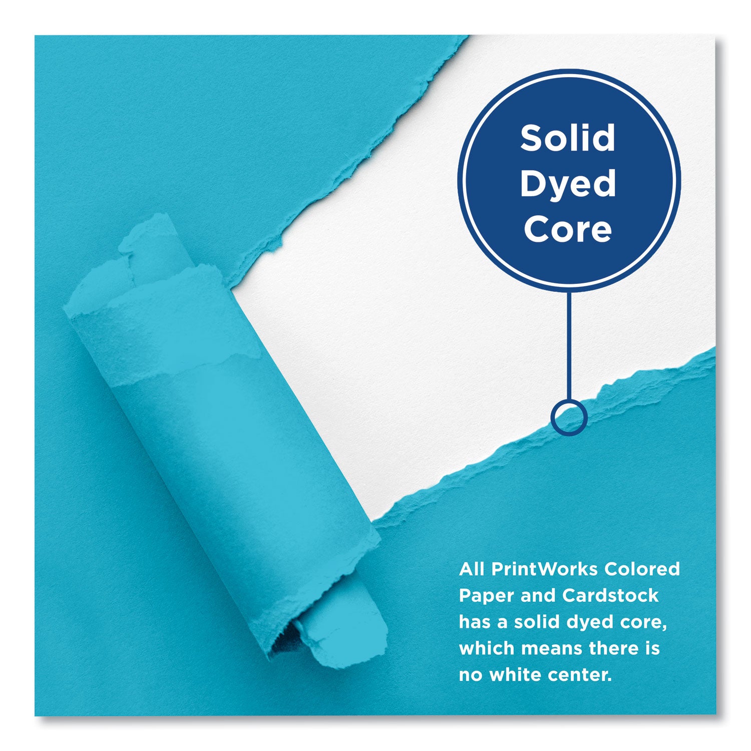 Color Paper, 24 lb Text Weight, 8.5 x 11, Blue, 500/Ream