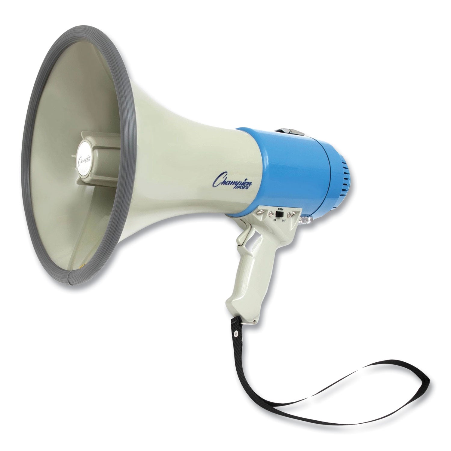 Megaphone, 12 W to 25 W, 1,000 yds Range, White/Blue - 