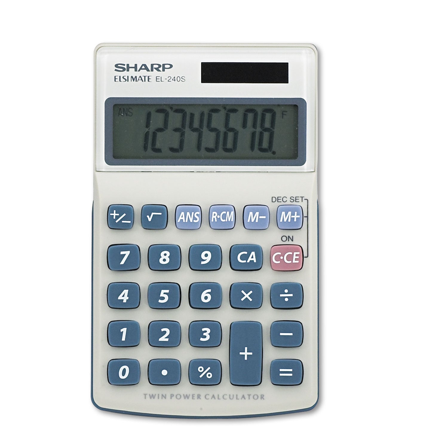 EL240SB Handheld Business Calculator, 8-Digit LCD - 
