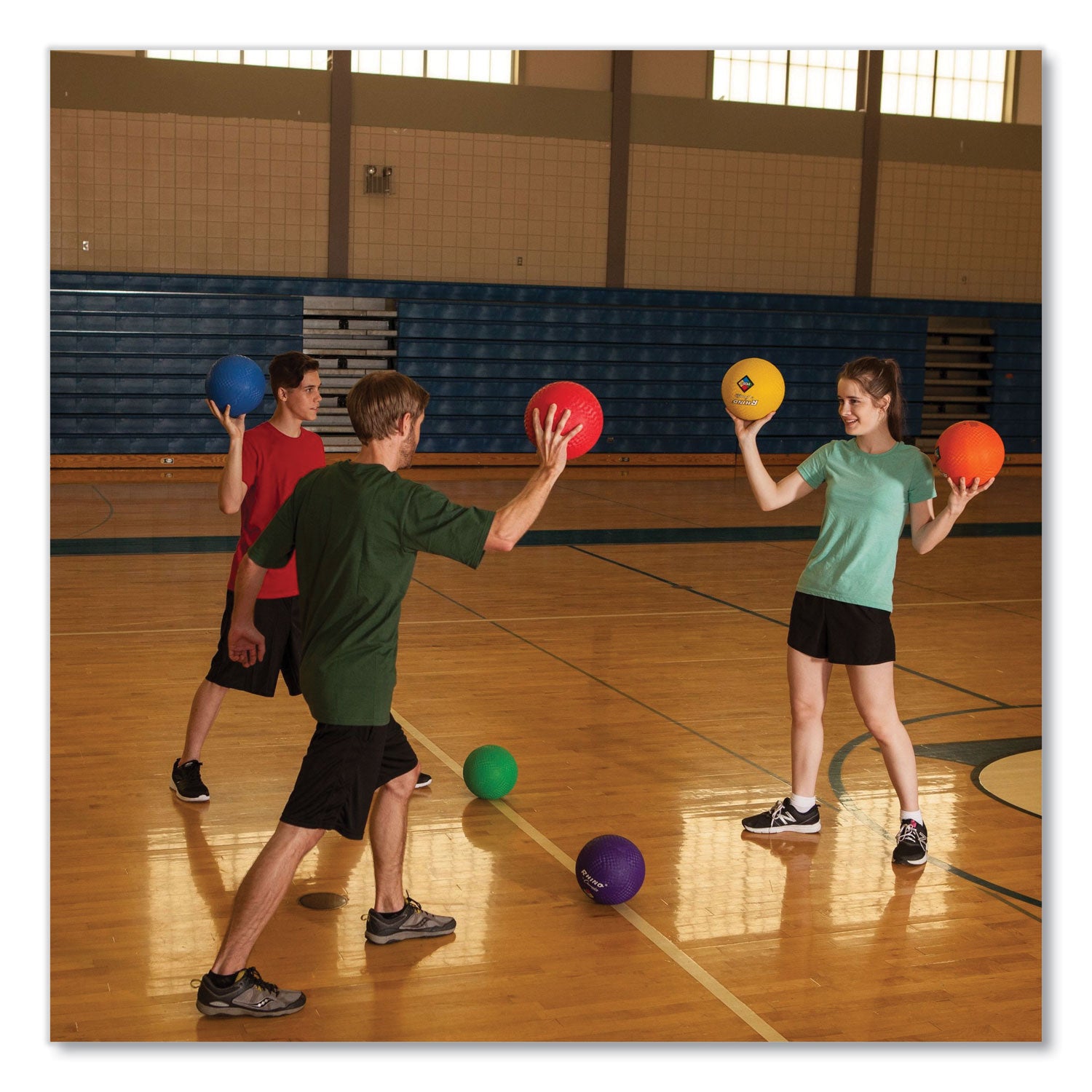 Playground Ball Set, 8.5" Diameter, Assorted Colors, 6/Set - 
