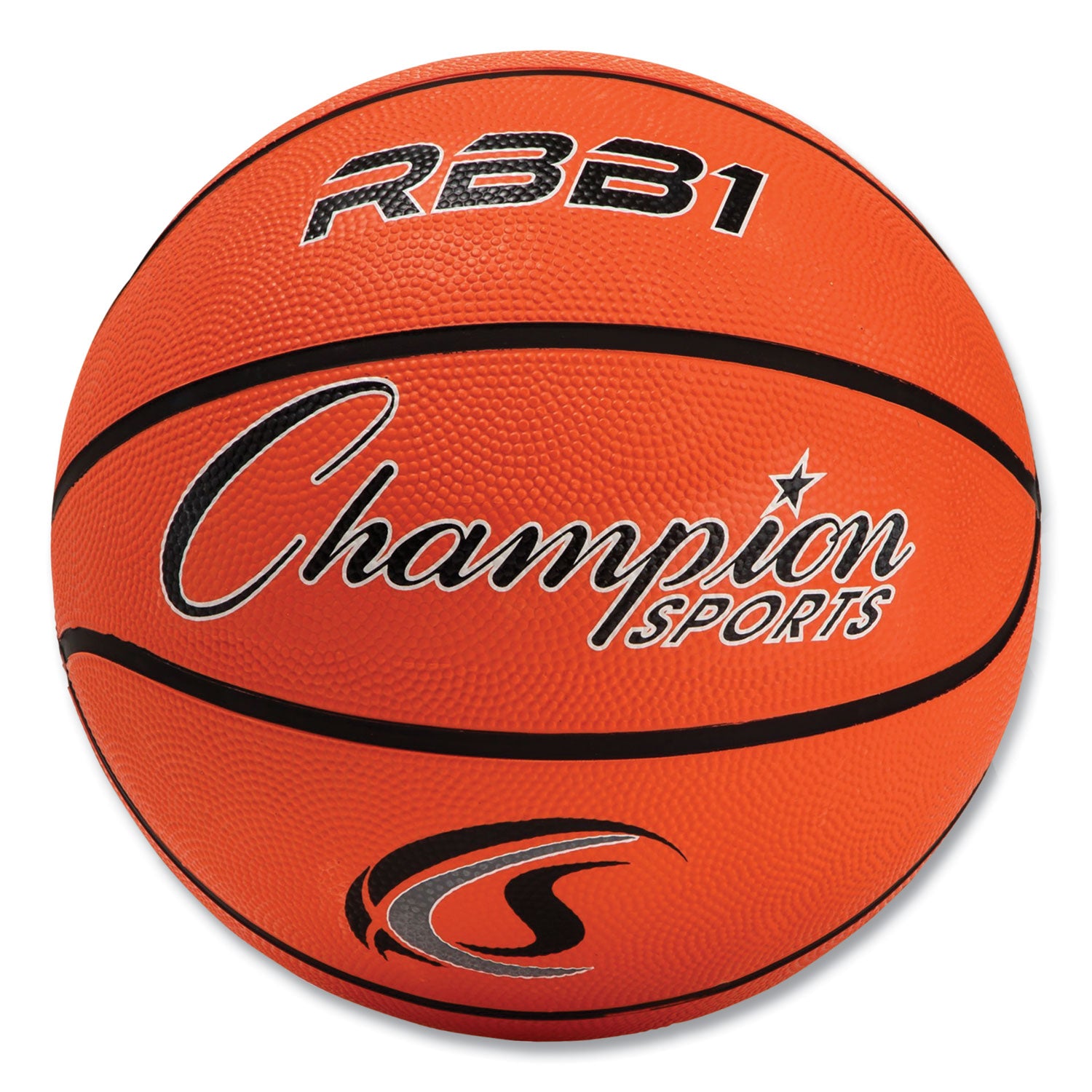 Rubber Sports Ball, For Basketball, No. 7 Size, Official Size, Orange - 