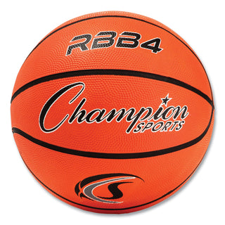 Rubber Sports Ball, For Basketball, No. 6, Intermediate Size, Orange