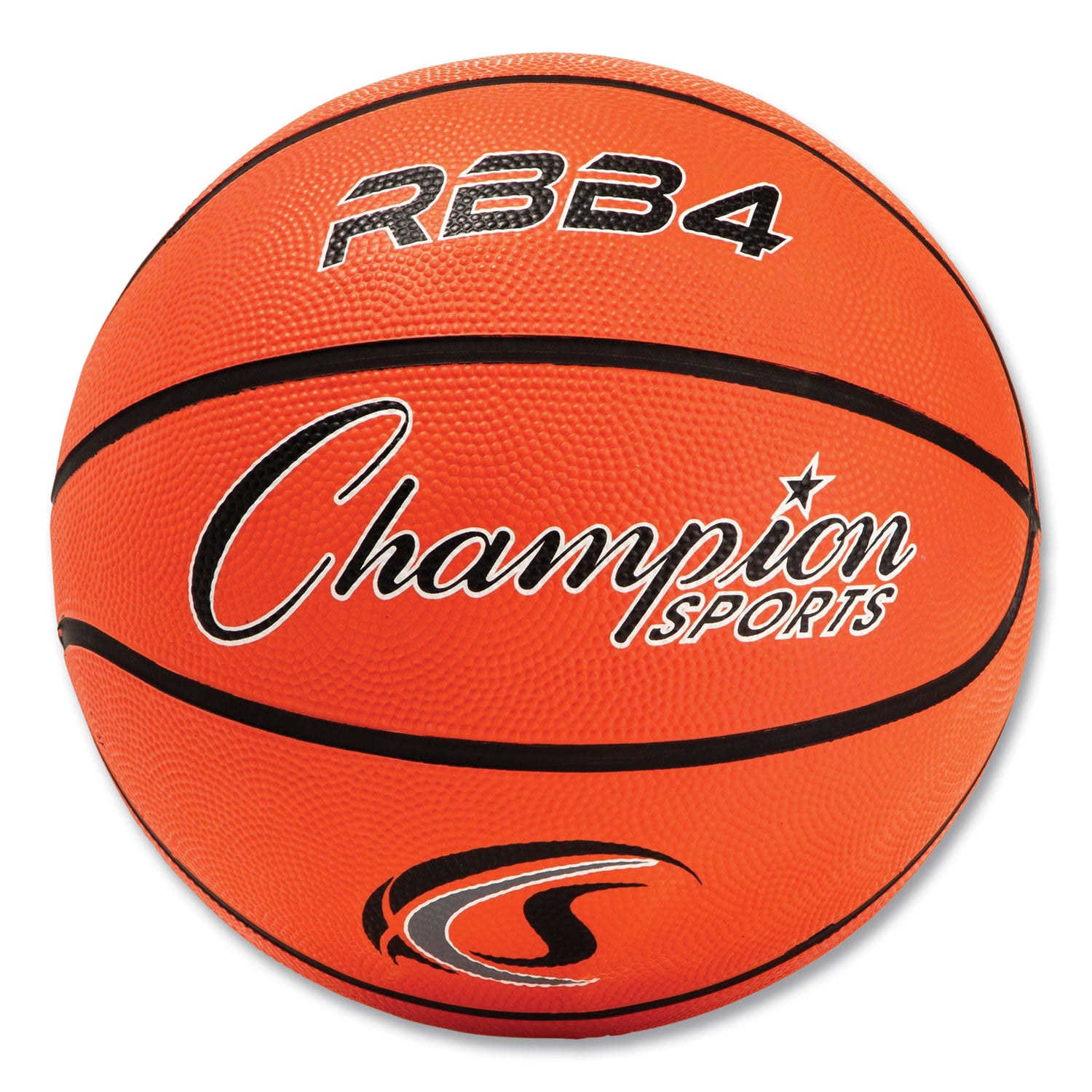 Rubber Sports Ball, For Basketball, No. 6, Intermediate Size, Orange - 