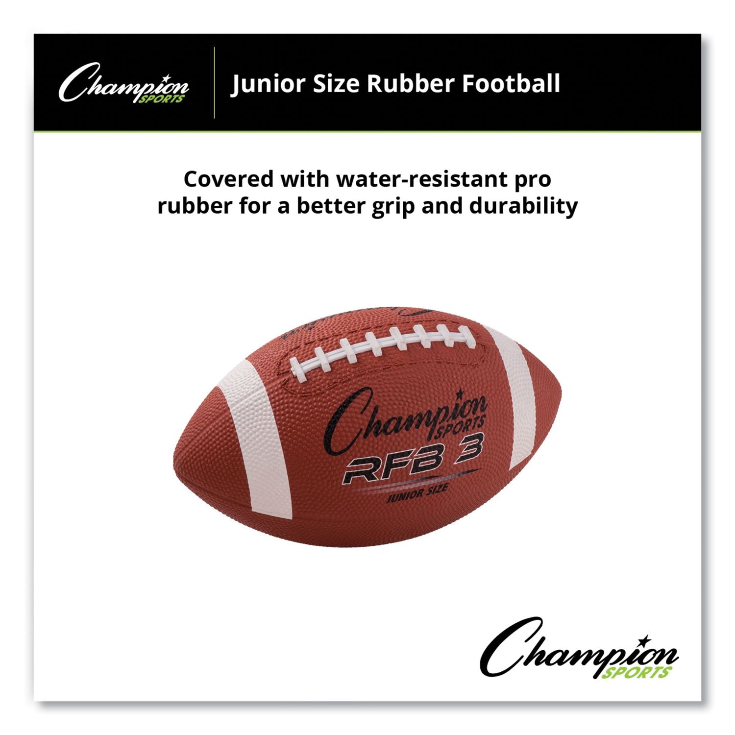 Rubber Sports Ball, For Football, Junior Size, Brown - 