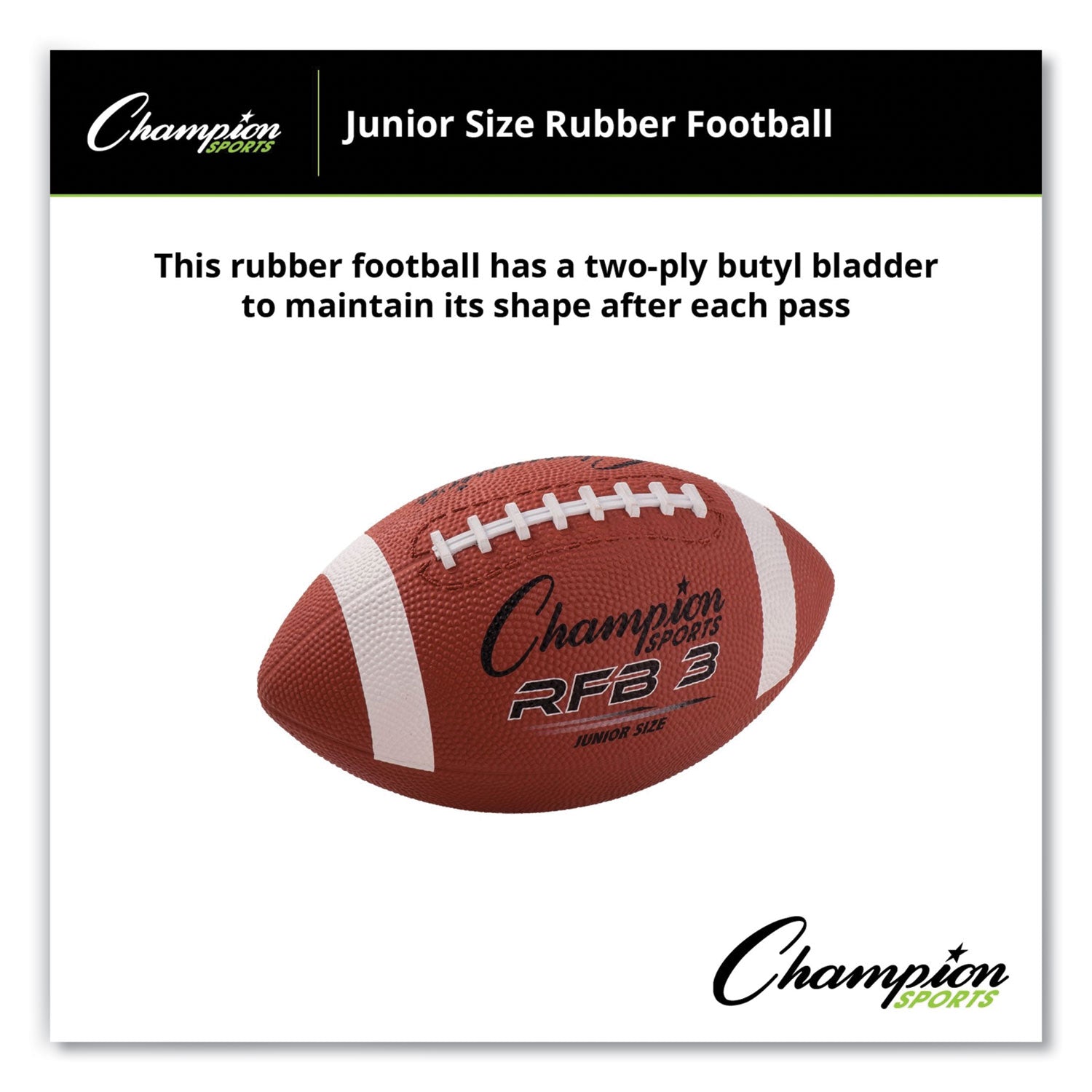 Rubber Sports Ball, For Football, Junior Size, Brown - 