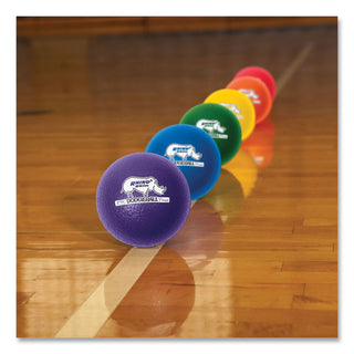 Rhino Skin Dodge Ball Set, 6" Diameter, Assorted Colors, 6/Set - 
