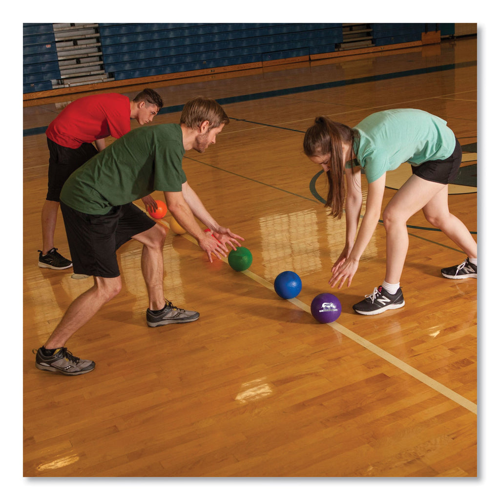 Rhino Skin Dodge Ball Set, 6" Diameter, Assorted Colors, 6/Set - 
