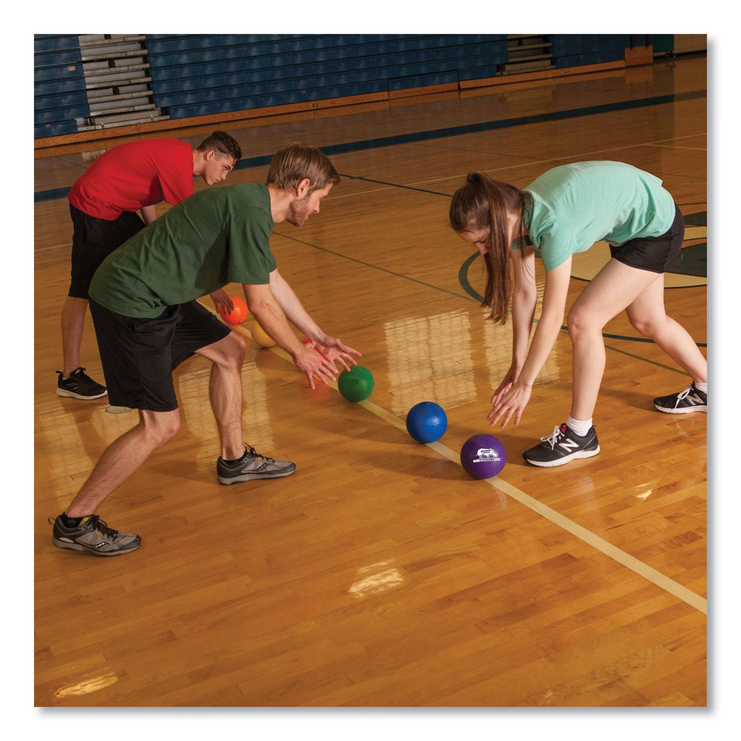 Rhino Skin Dodge Ball Set, 6" Diameter, Assorted Colors, 6/Set - 