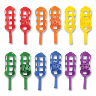 Scoop Ball Set, Plastic, Assorted Colors, 2 Scoops,1 Ball/Set, 6/Set - 