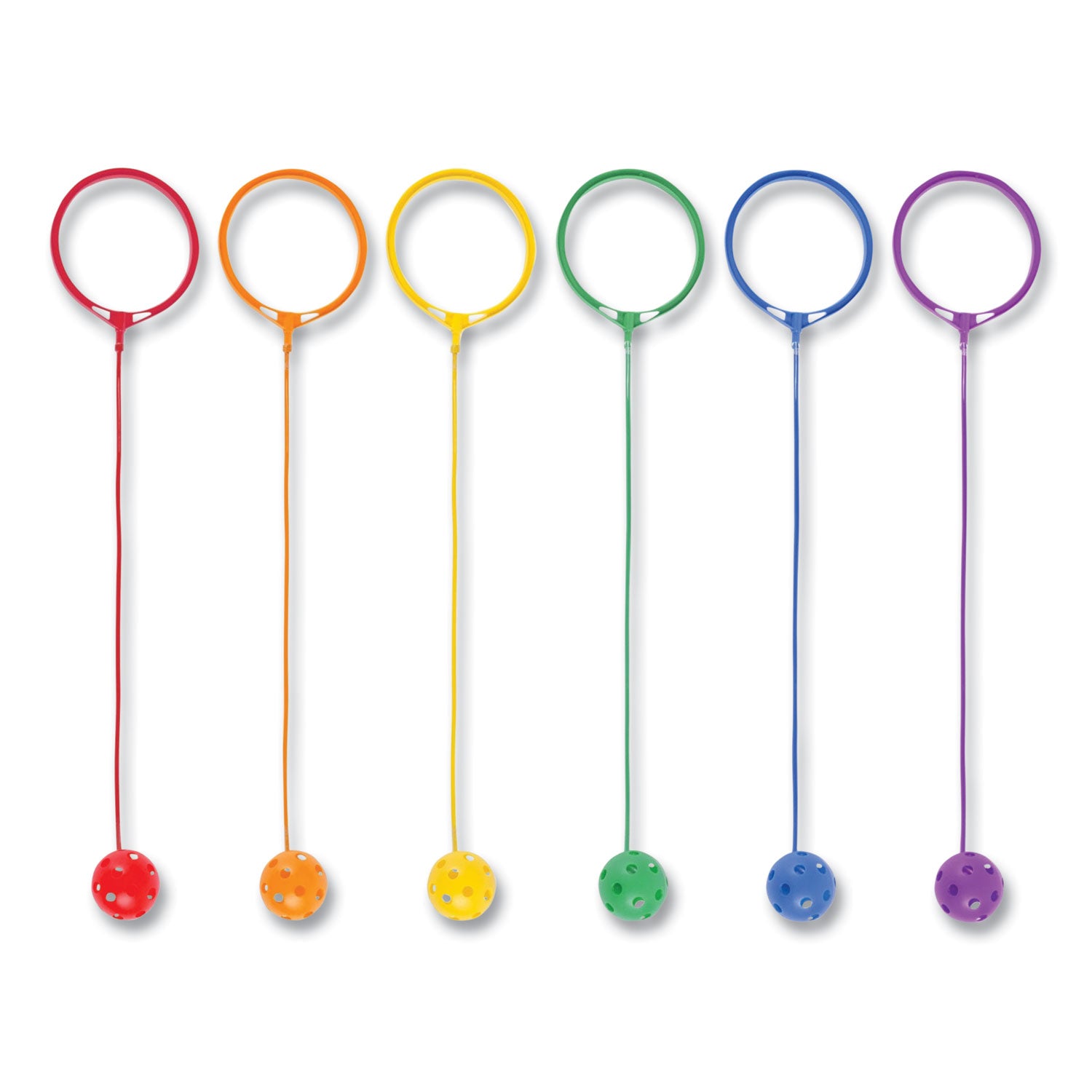 Swing Ball Set, 5.5" Diameter, Assorted Colors, 6/Set - 