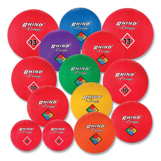 Playground Ball Set, Multi-Size, Multi-Color, 14/Set - 