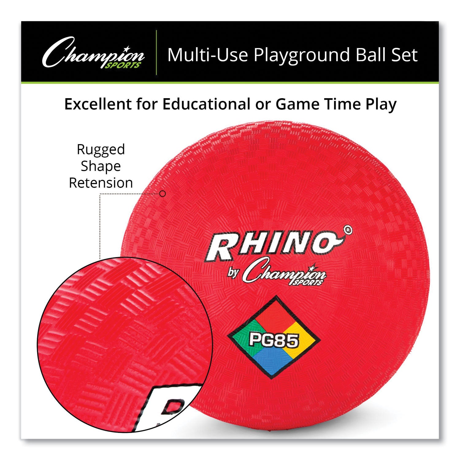 Playground Ball Set, Multi-Size, Multi-Color, 14/Set - 