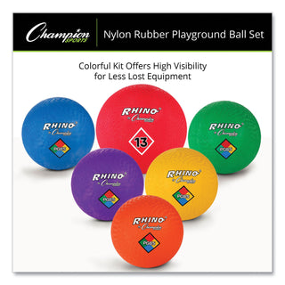 Playground Ball Set, Multi-Size, Multi-Color, 14/Set - 