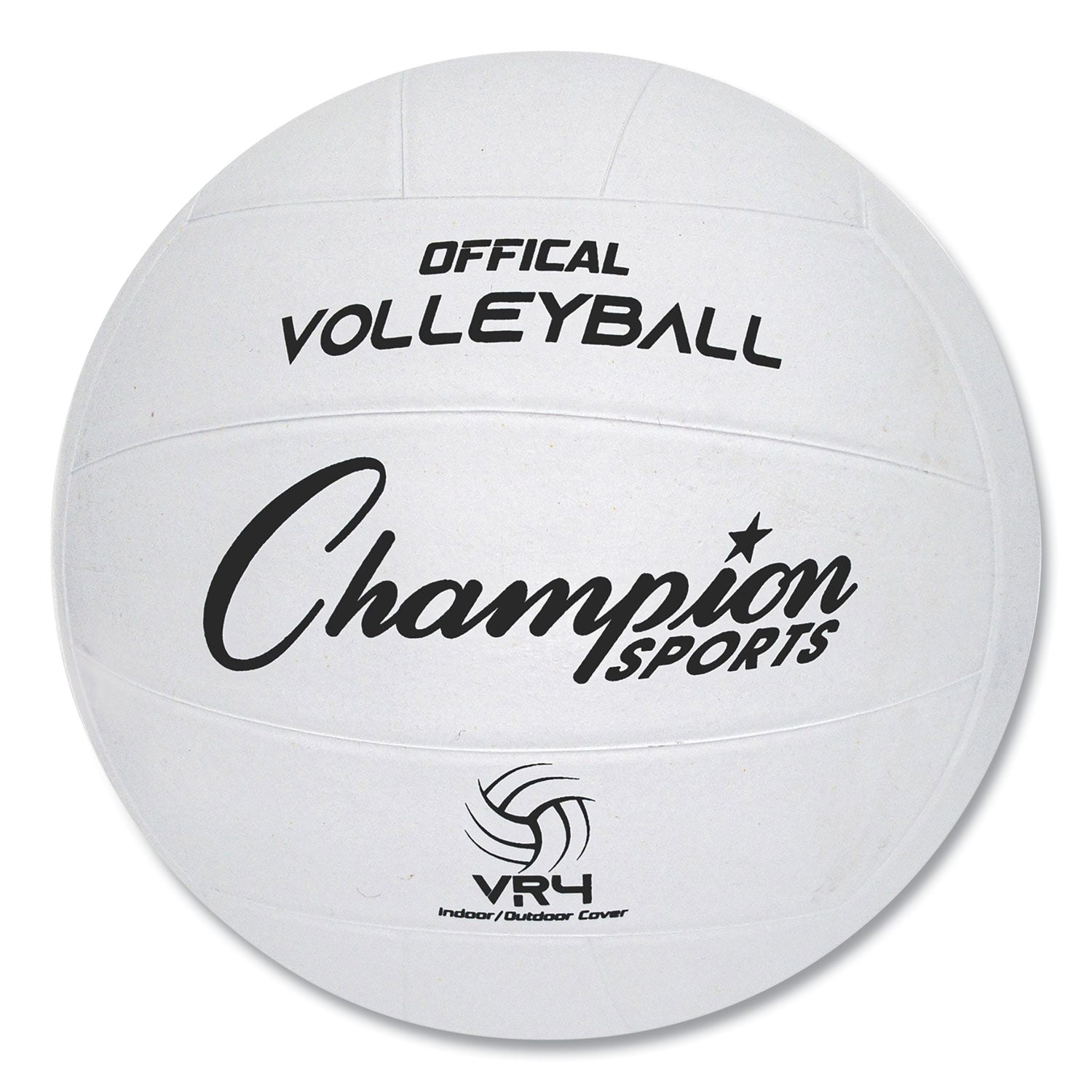Rubber Sports Ball, For Volleyball, Official Size, White - 