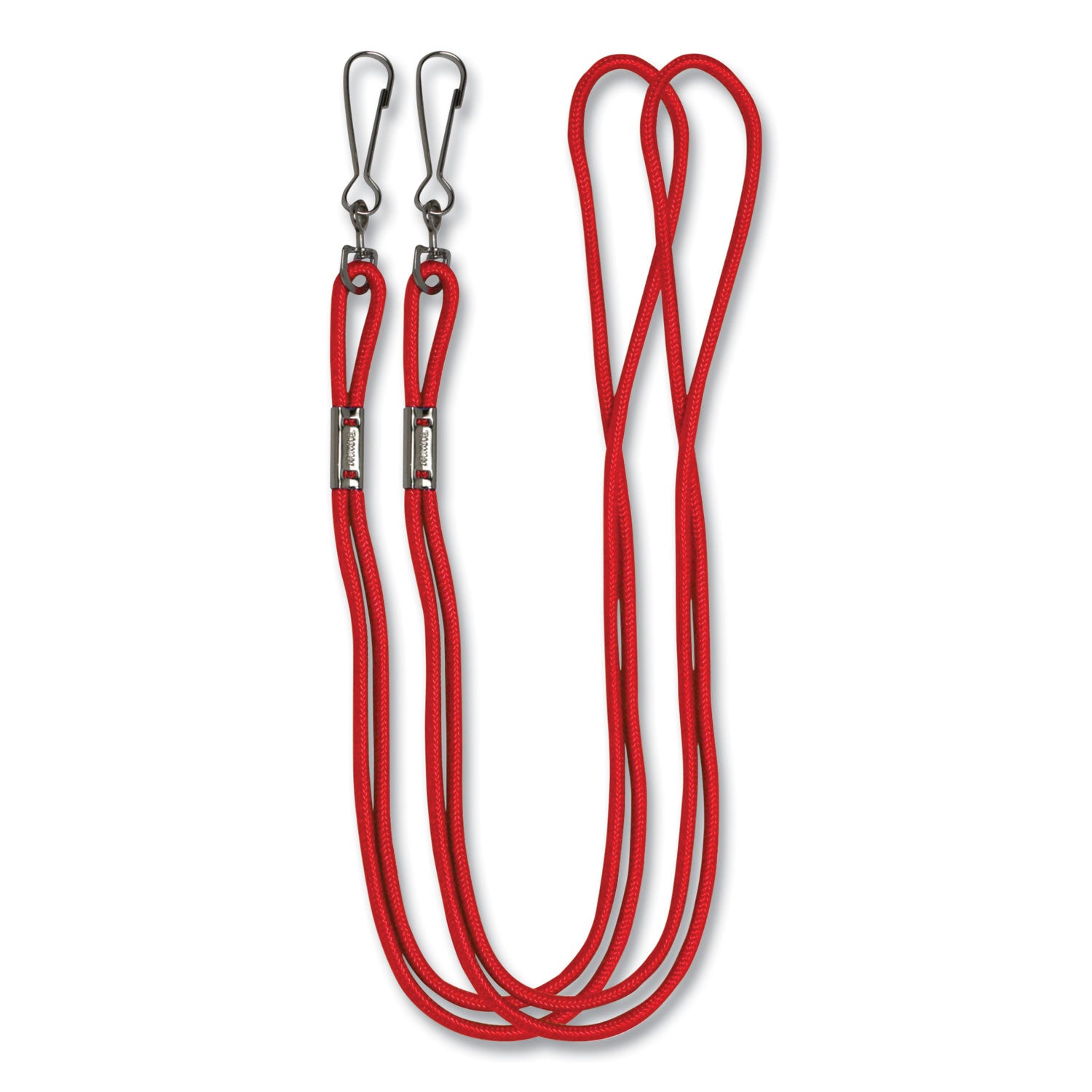 Lanyard, Metal J-Hook Fastener, 20" Long, Assorted Colors, 12/Pack - 