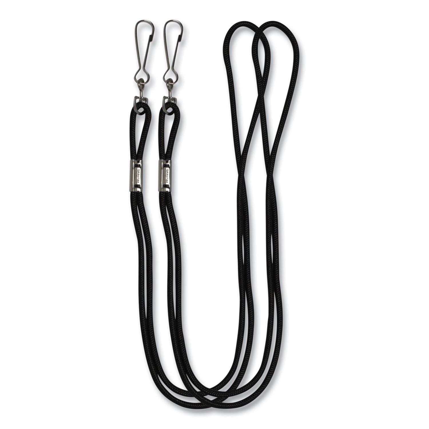 Lanyard, Metal J-Hook Fastener, 20" Long, Assorted Colors, 12/Pack - 