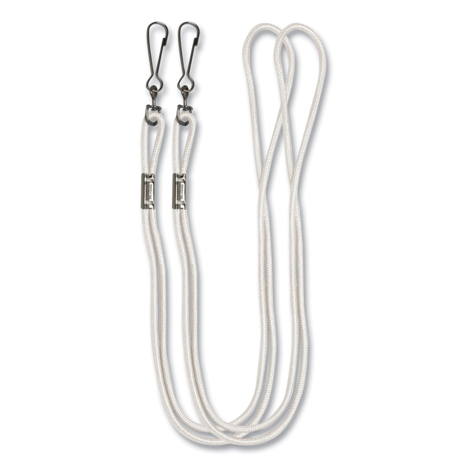 Lanyard, Metal J-Hook Fastener, 20" Long, Assorted Colors, 12/Pack - 