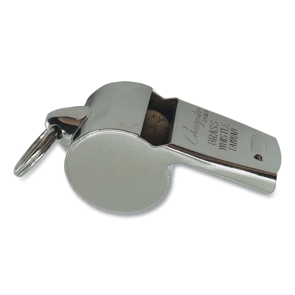 Sports Whistle, Heavy Weight, Metal, Silver, Dozen - 