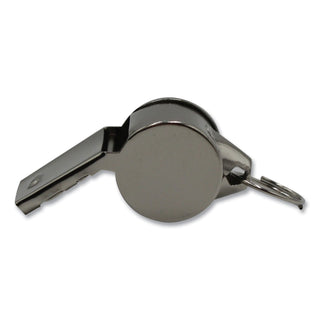 Sports Whistle, Medium Weight, Metal, Silver, Dozen - 