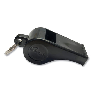 Sports Whistle, Medium Weight, Plastic, Black, Dozen - 