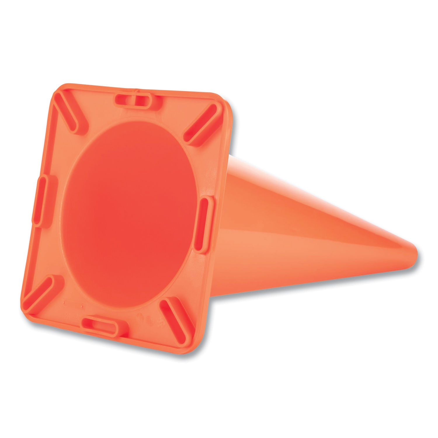 Hi-Visibility Vinyl Cones, 18" Tall, Orange - 