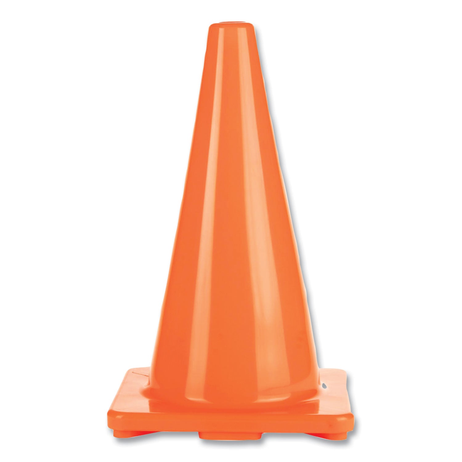 Hi-Visibility Vinyl Cones, 18" Tall, Orange - 