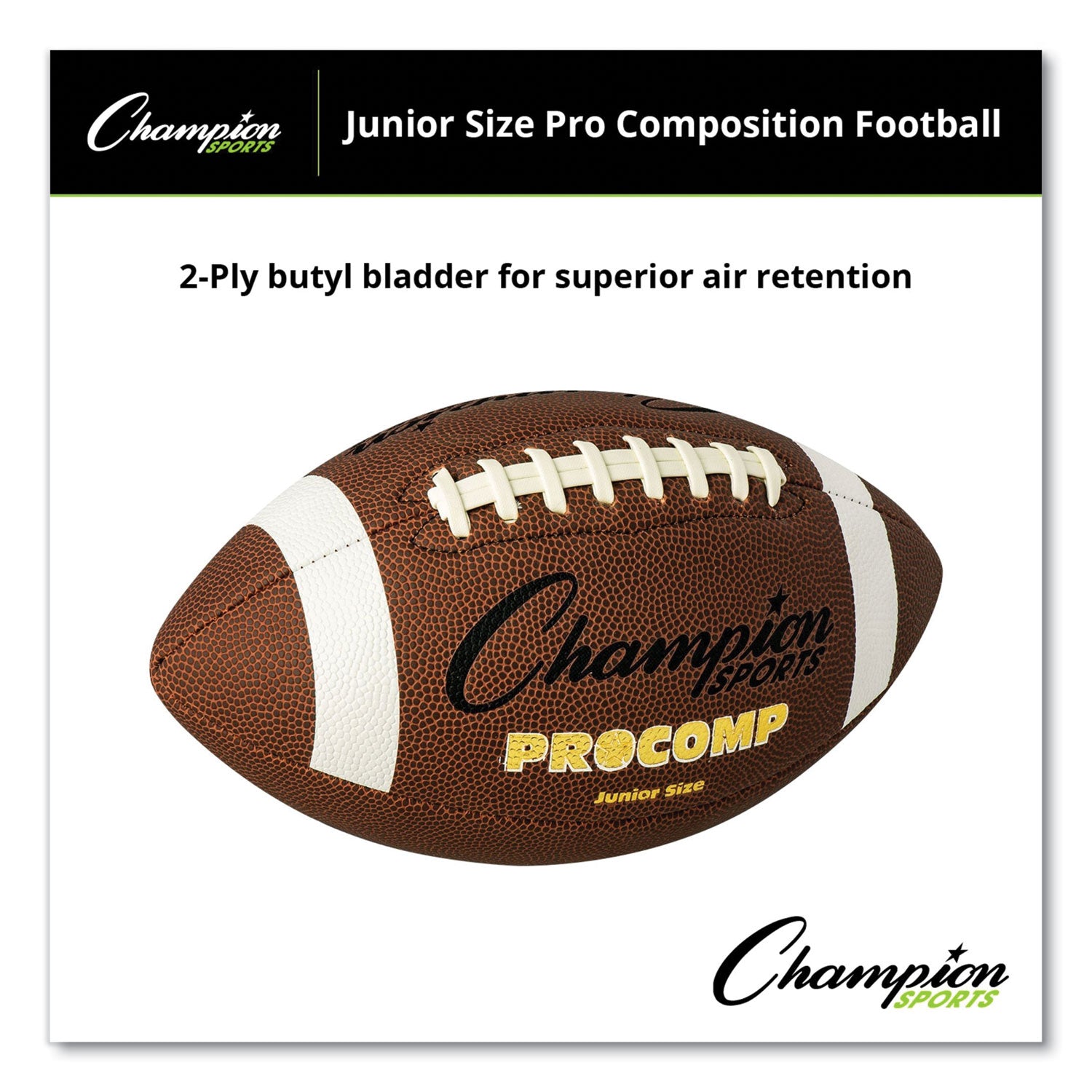 Pro Composite Football, Junior Size, Brown - 