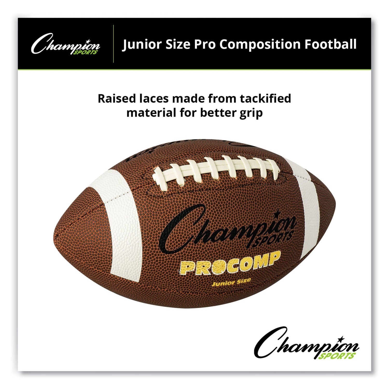 Pro Composite Football, Junior Size, Brown - 