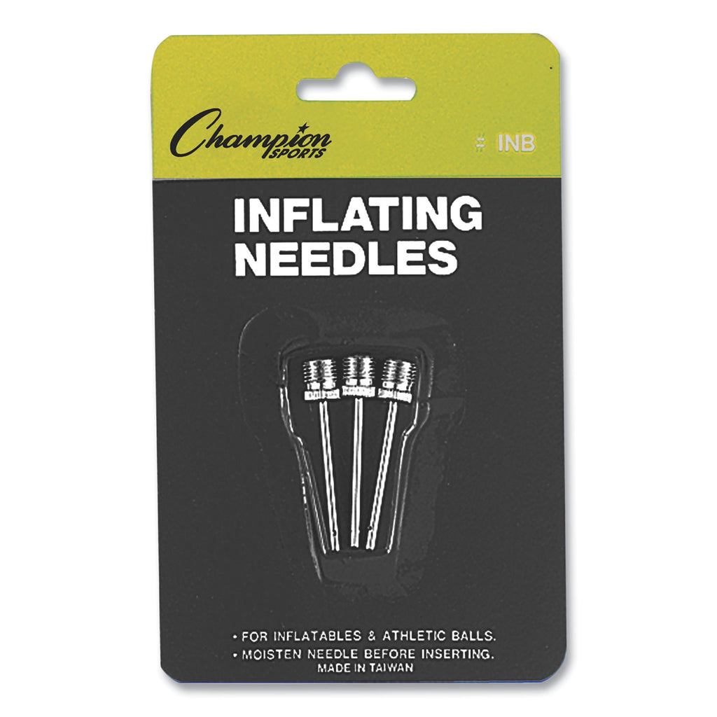 Nickel-Plated Inflating Needles for Electric Inflating Pump, 3/Pack