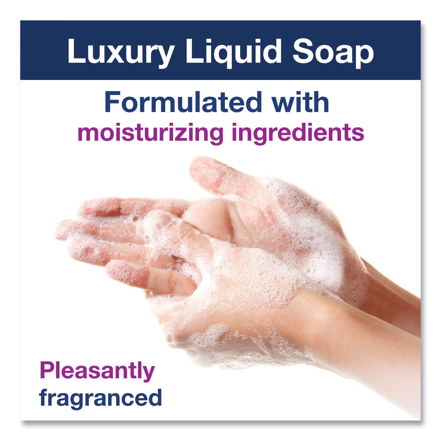 Luxury Liquid Soap, Soft Rose Scent, 1L Refill, 6/Carton