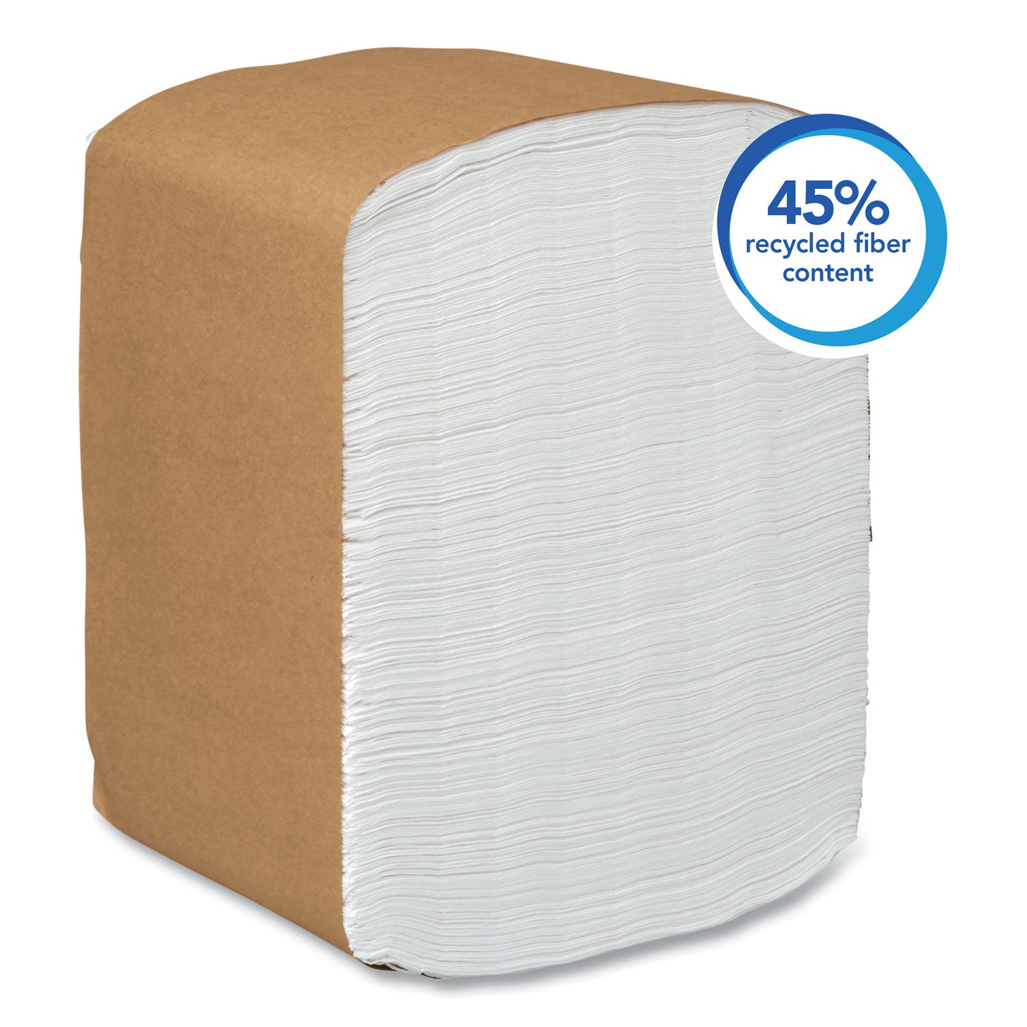 Full-Fold Dispenser Napkins, 1-Ply, 12 x 17, White, 400/Pack, 15 Packs/Carton