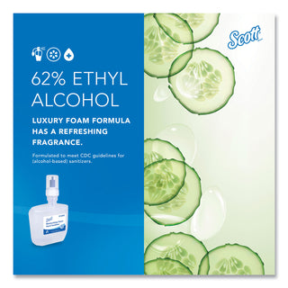 Pro Moisturizing Foam Hand Sanitizer, 1,200 mL Cassette, Fruity Cucumber Scent, 2/Carton