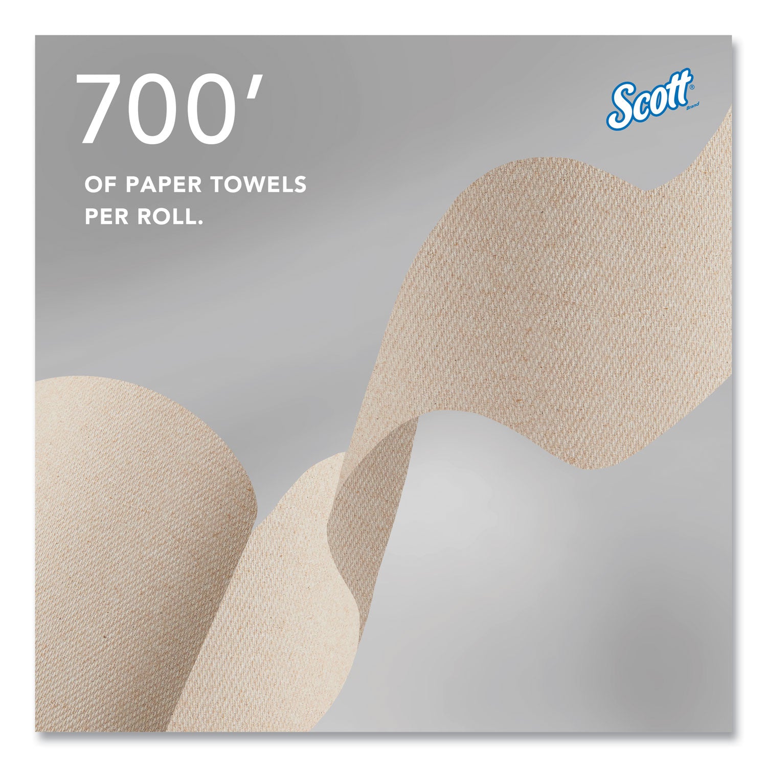 Essential 100% Recycled Fiber Hard Roll Towel, 1-Ply, 8" x 700 ft, 1.75" Core, Brown, 6 Rolls/Carton