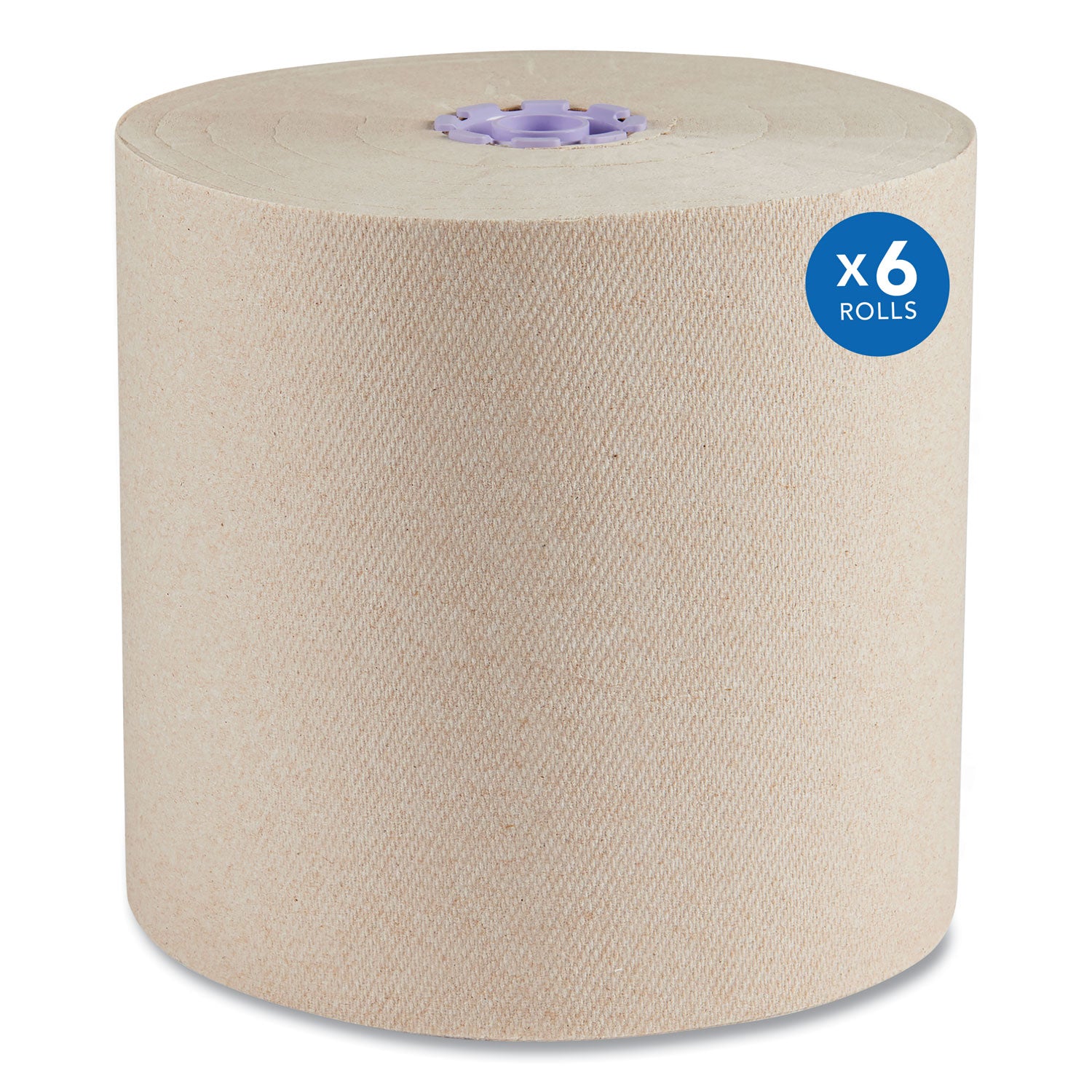 essential-100%-recycled-fiber-hard-roll-towel-1-ply-8-x-700-ft-175-core-brown-6-rolls-carton_kcc54038 - 1