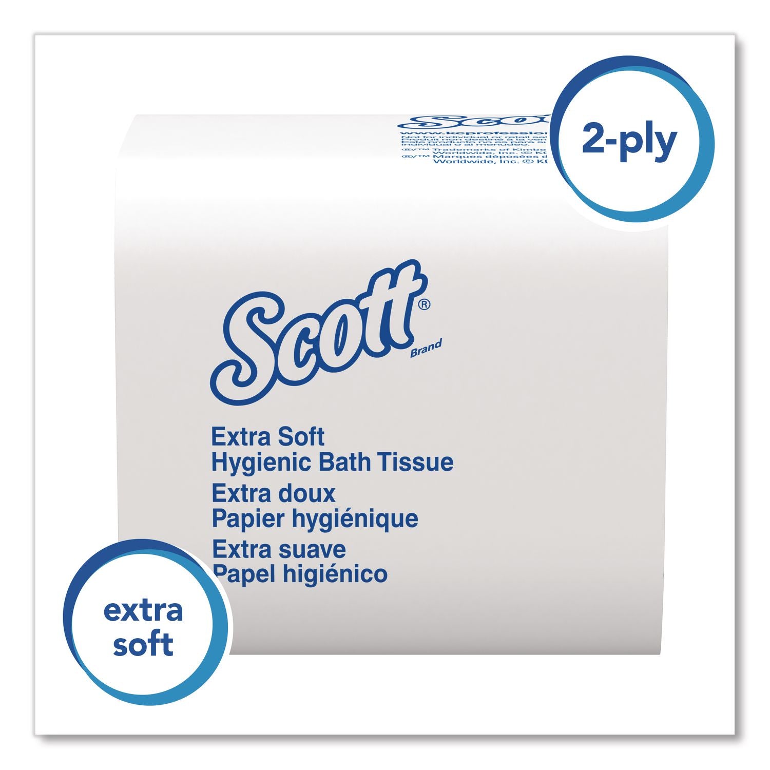 Hygienic Bath Tissue, Septic Safe, 2-Ply, White, 250/Pack, 36 Packs/Carton
