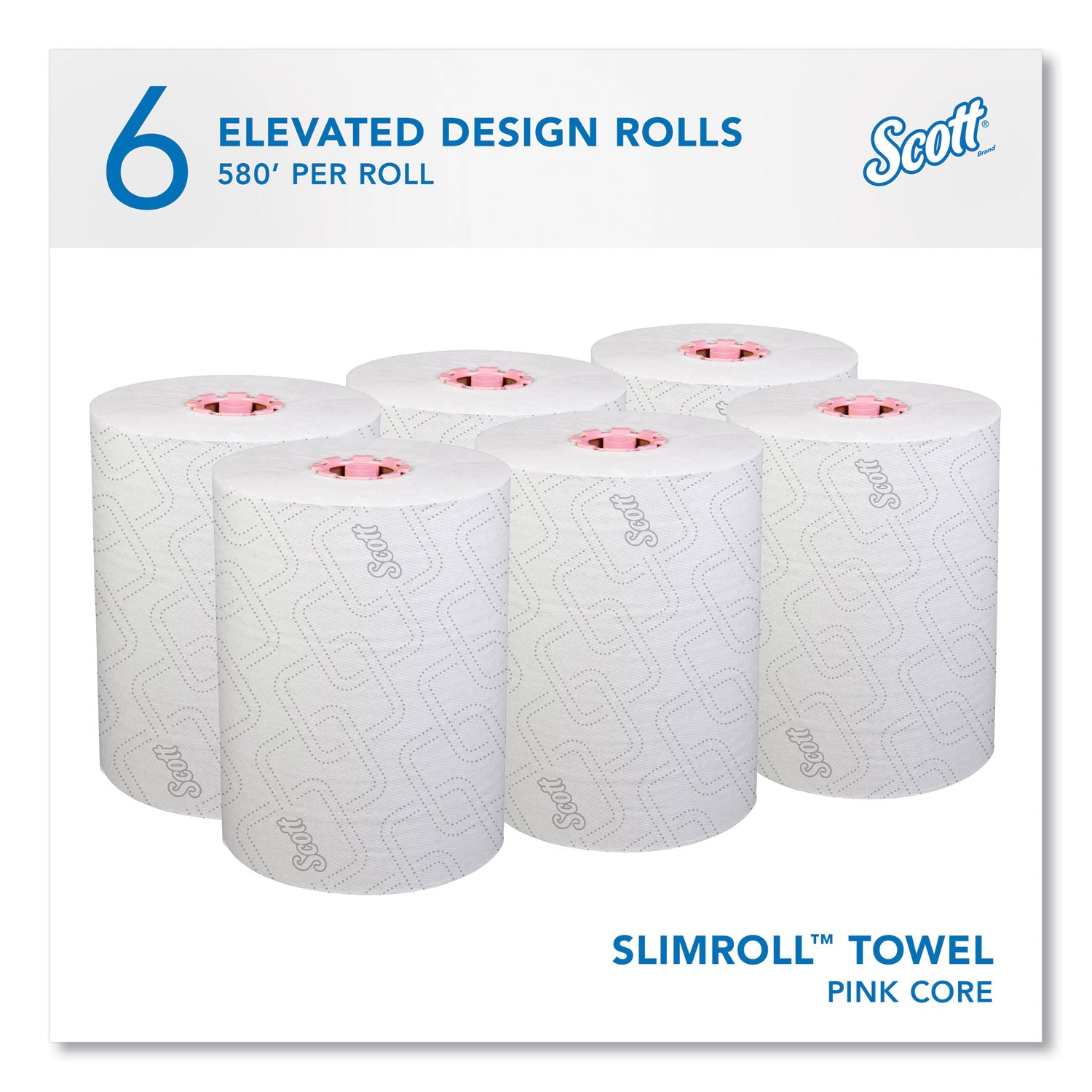 slimroll-towels-1-ply-8-x-580-ft-white-pink-core-traditional-business-6-rolls-carton_kcc47032 - 2