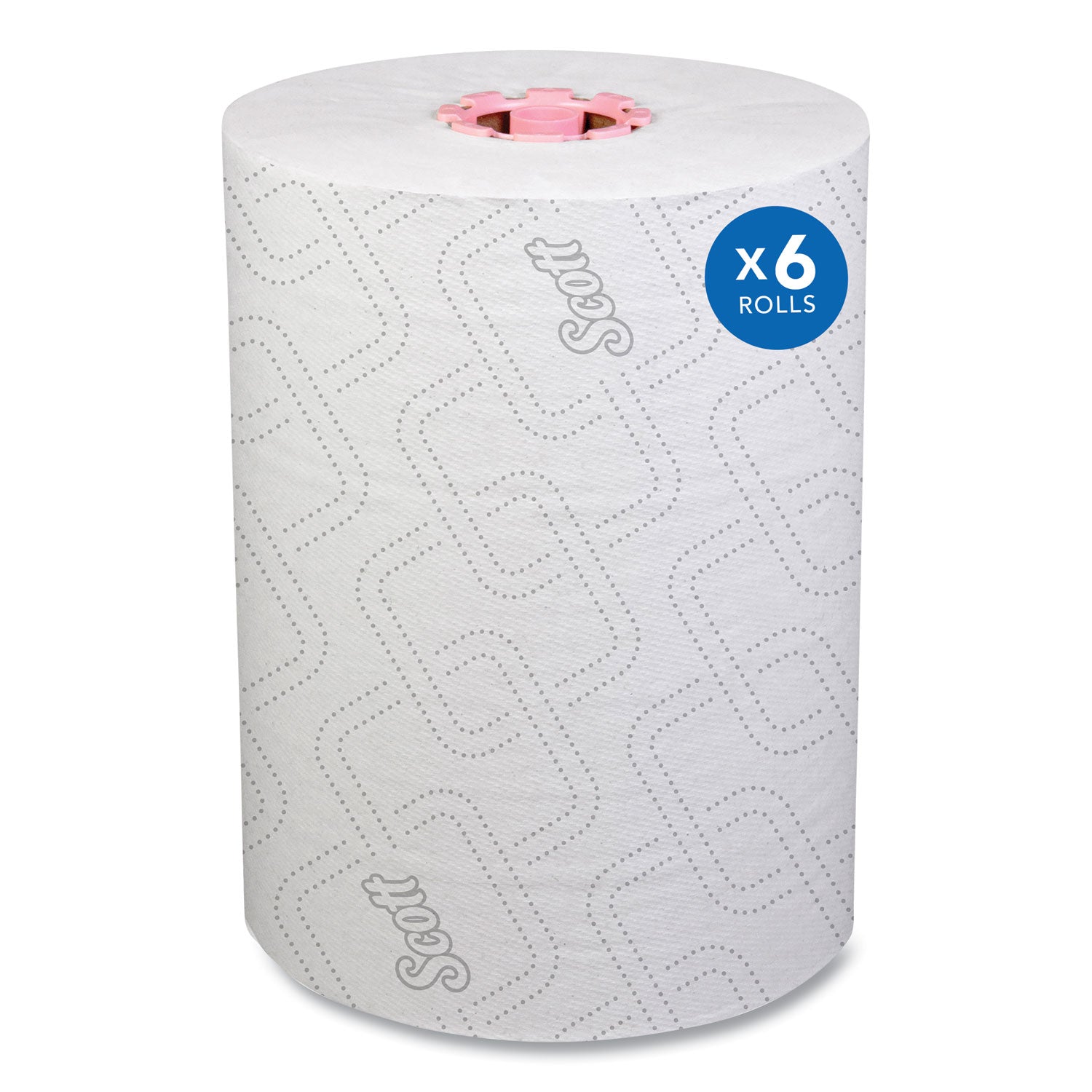 slimroll-towels-1-ply-8-x-580-ft-white-pink-core-traditional-business-6-rolls-carton_kcc47032 - 1