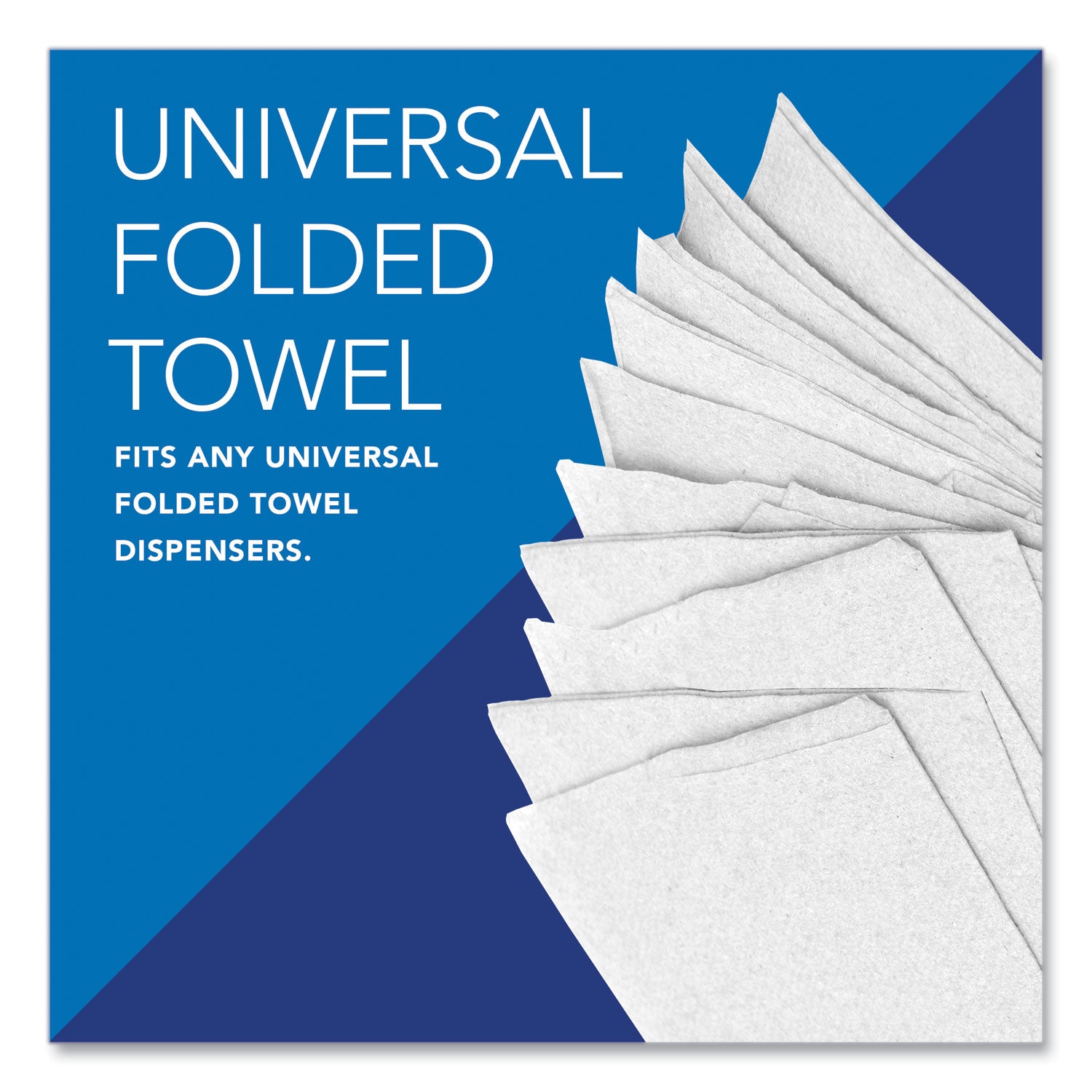 Multi-Fold Towels, Absorbency Pockets, 1-Ply, 9.2 x 9.4, White, 250 Sheets/Pack - 