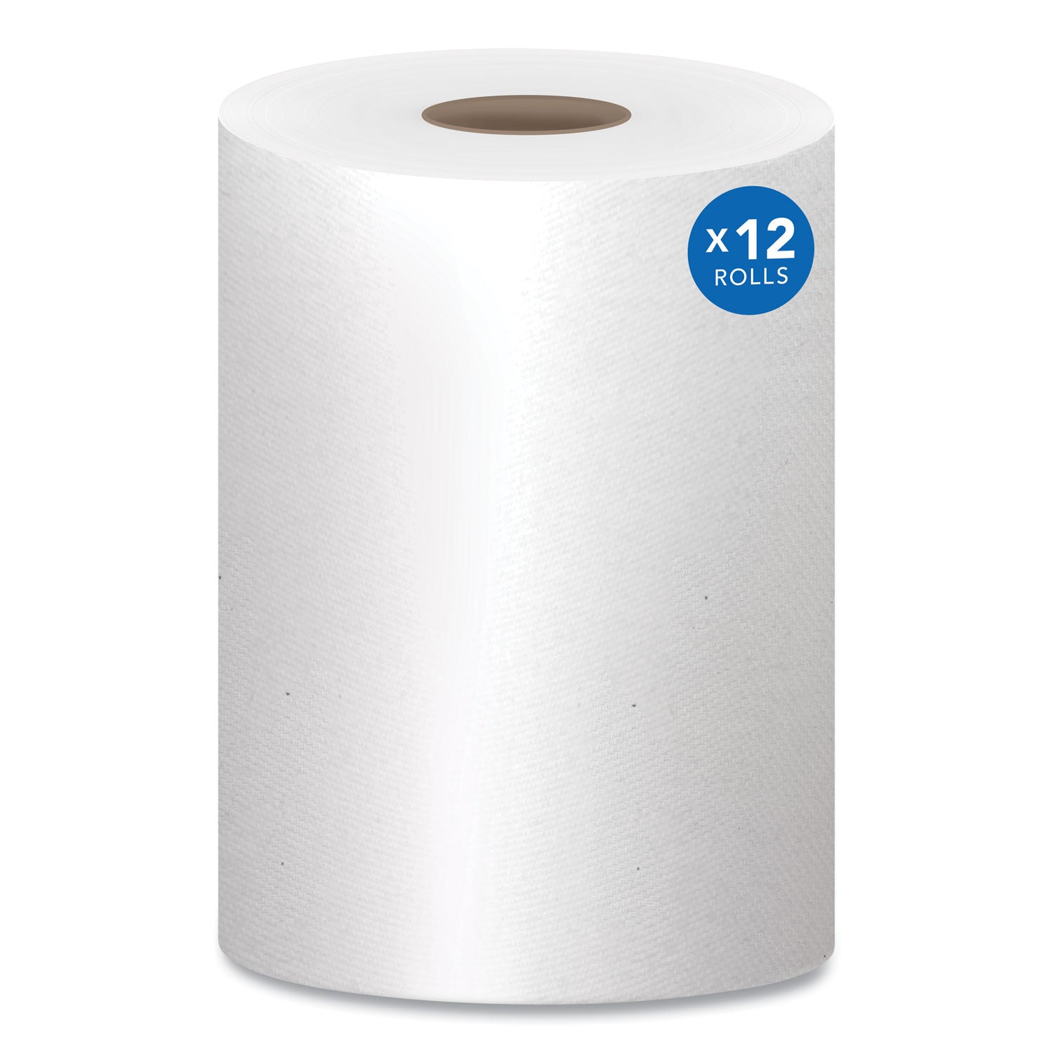 Essential Hard Roll Towels for Business, Absorbency Pockets, 1-Ply, 8" x 400 ft, 1.5" Core, White, 12 Rolls/Carton - 