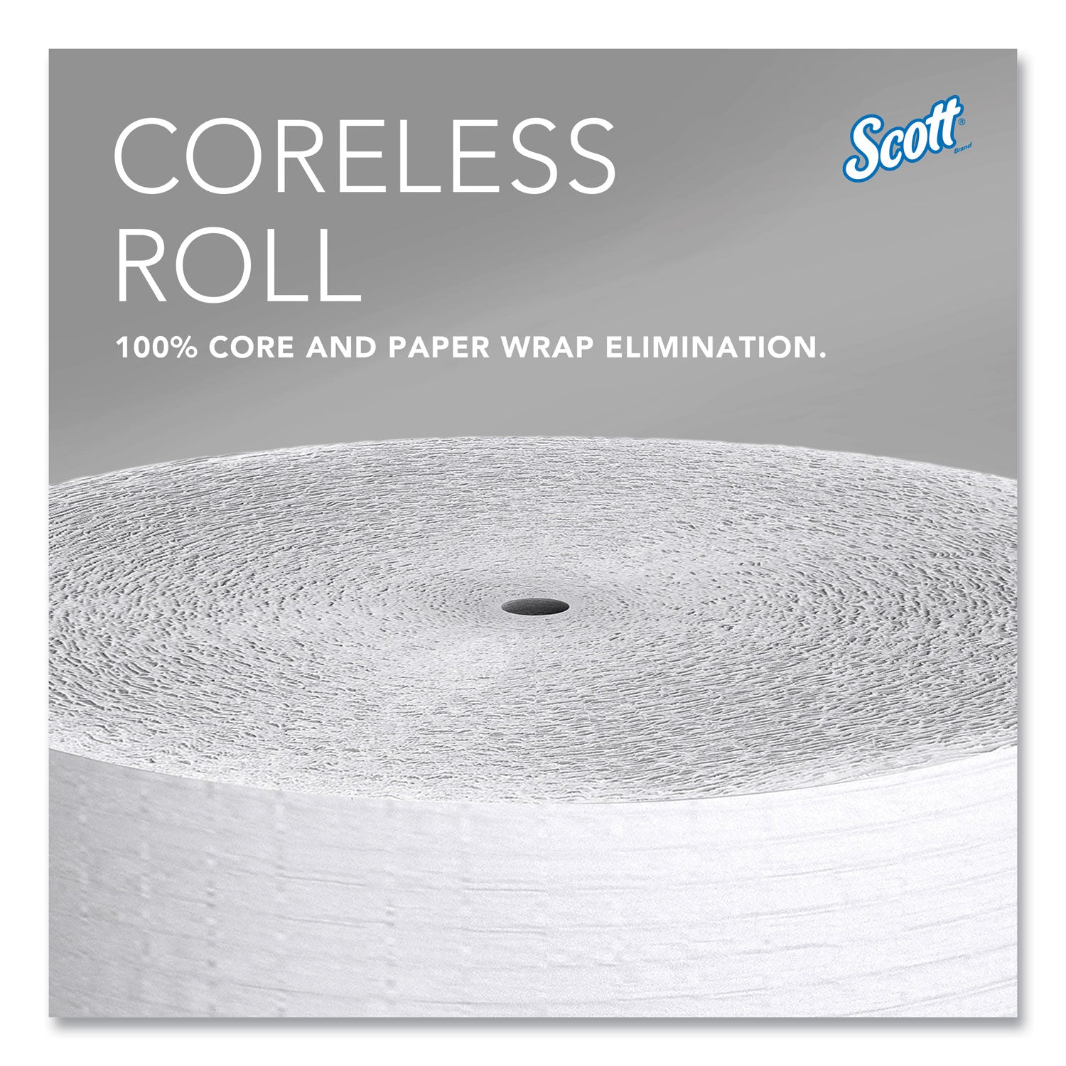 Essential Coreless JRT, Septic Safe, 1-Ply, White, 3.75 x 2,300 ft, 12 Rolls/Carton
