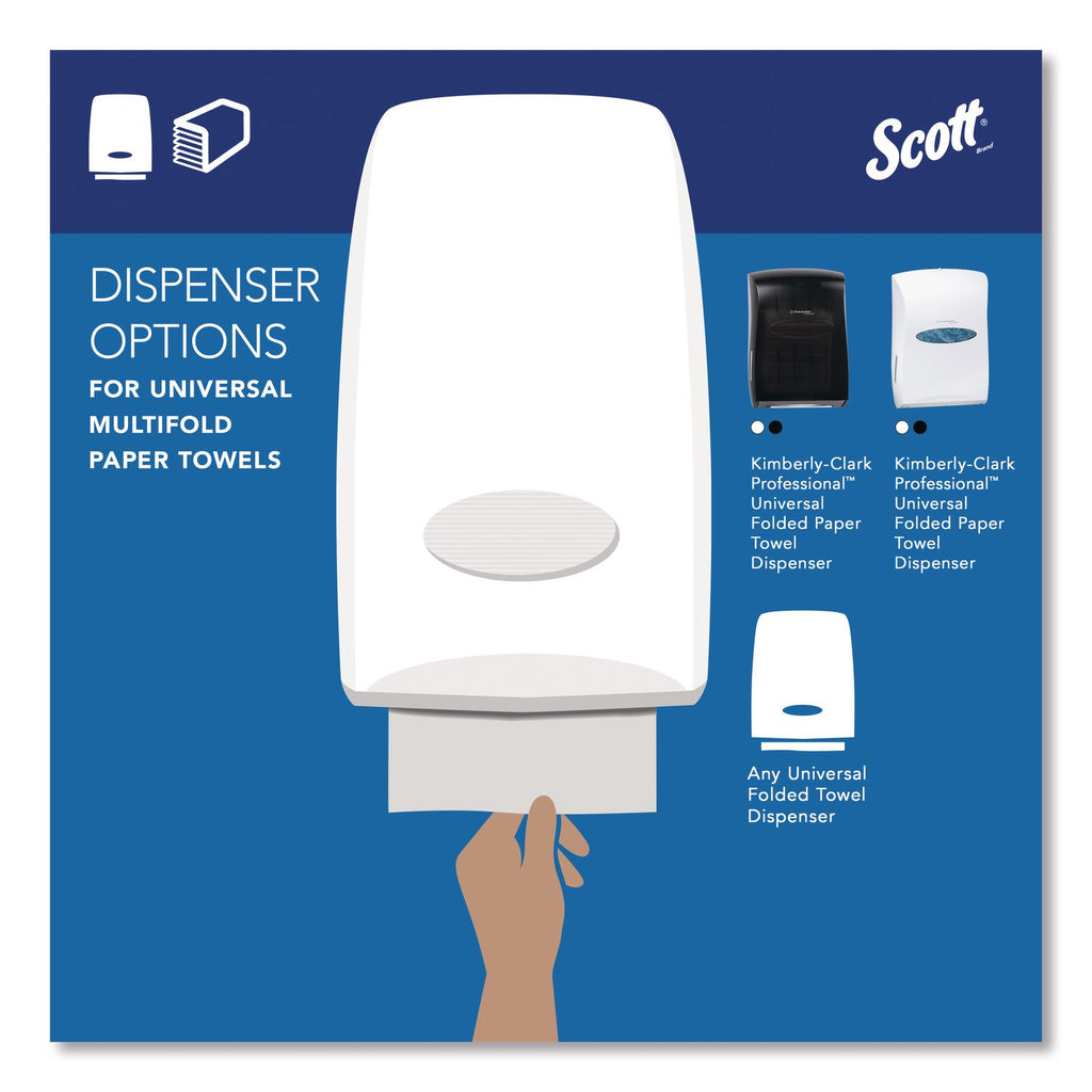 Essential Multi-Fold Towels, 1-Ply, 8 x 9.4, White, 250/Pack, 16 Packs/Carton
