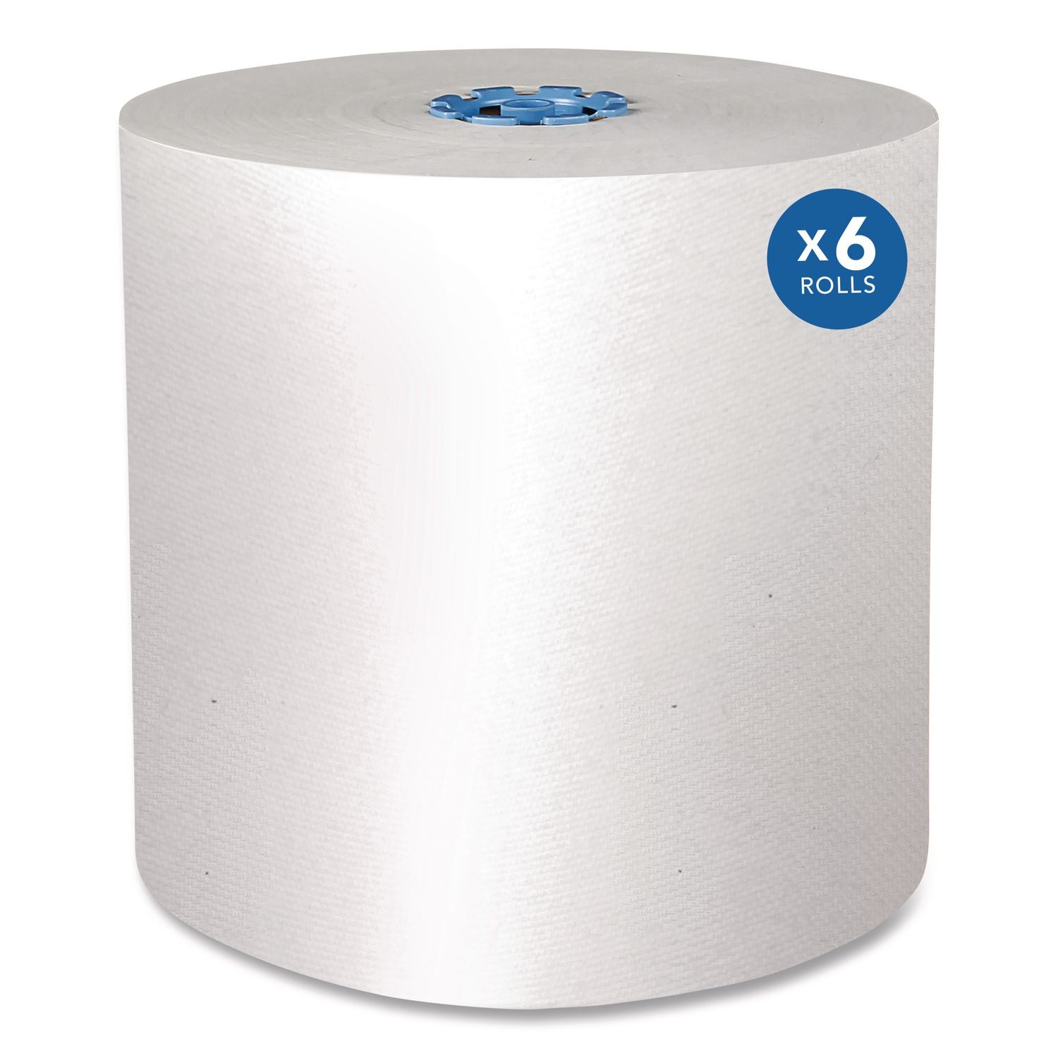 Pro Hard Roll Paper Towels with Absorbency Pockets, for Scott Pro Dispenser, Blue Core Only, 1-Ply, 7.5" x 900 ft, 6 Rolls/CT