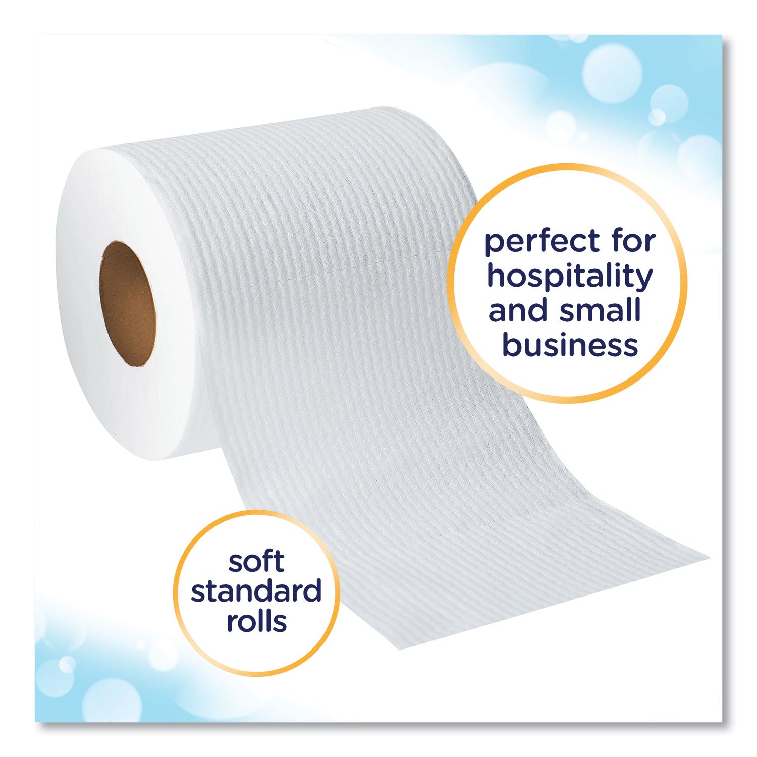 Clean Care Bathroom Tissue, Septic Safe, 1-Ply, White, 170 Sheets/Roll, 48 Rolls/Carton - 