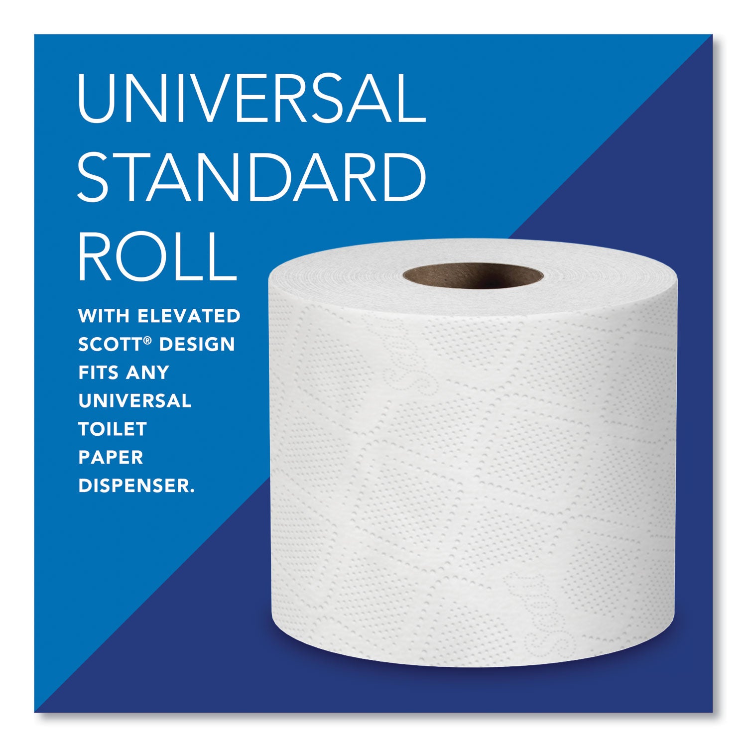 Essential Standard Roll Bathroom Tissue for Business, Septic Safe, Convenience Carton, 2-Ply, White, 550/Roll, 20 Rolls/CT - 